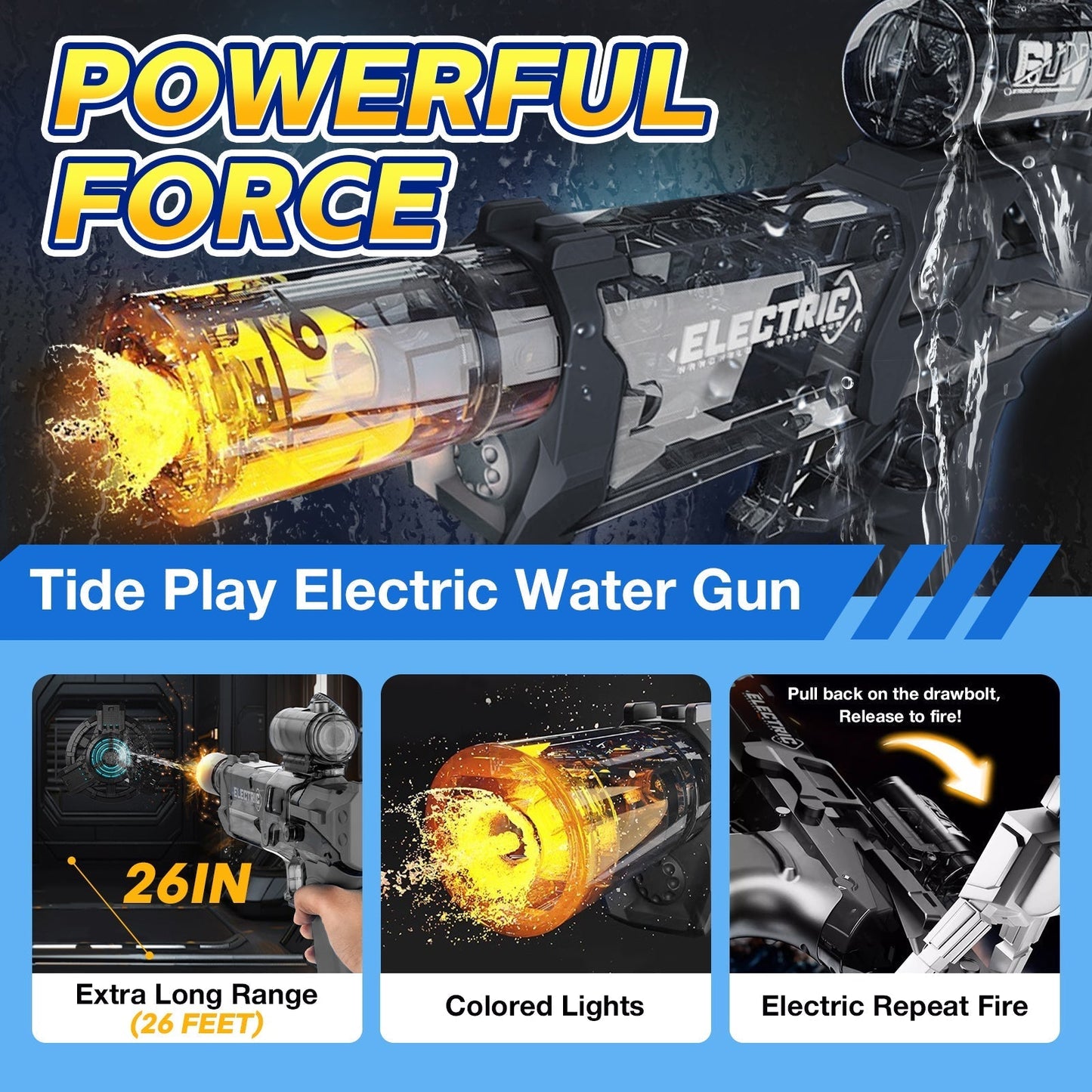 YoPoll High Capacity Pistol for Beach Swimming Toy