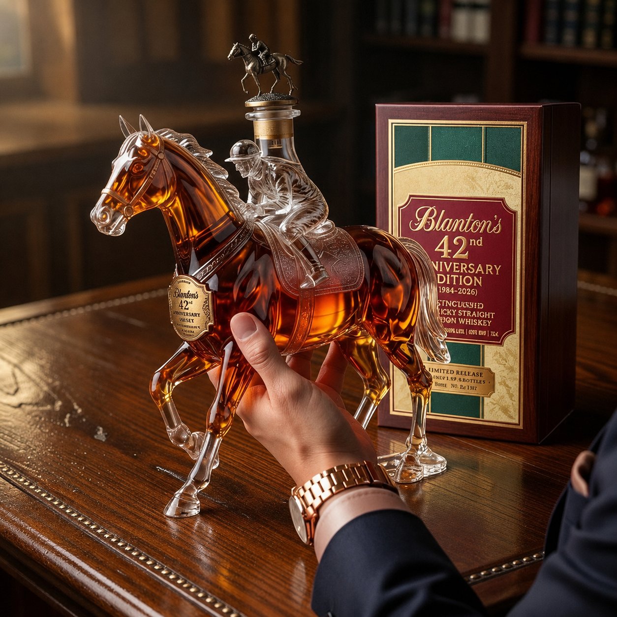 Blanton’s 42nd Anniversary Edition Whiskey Bottle