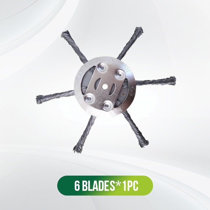 Universal Steel Wire Trimmer Head Replacement-Heavy-Duty Weed Brush Cutter