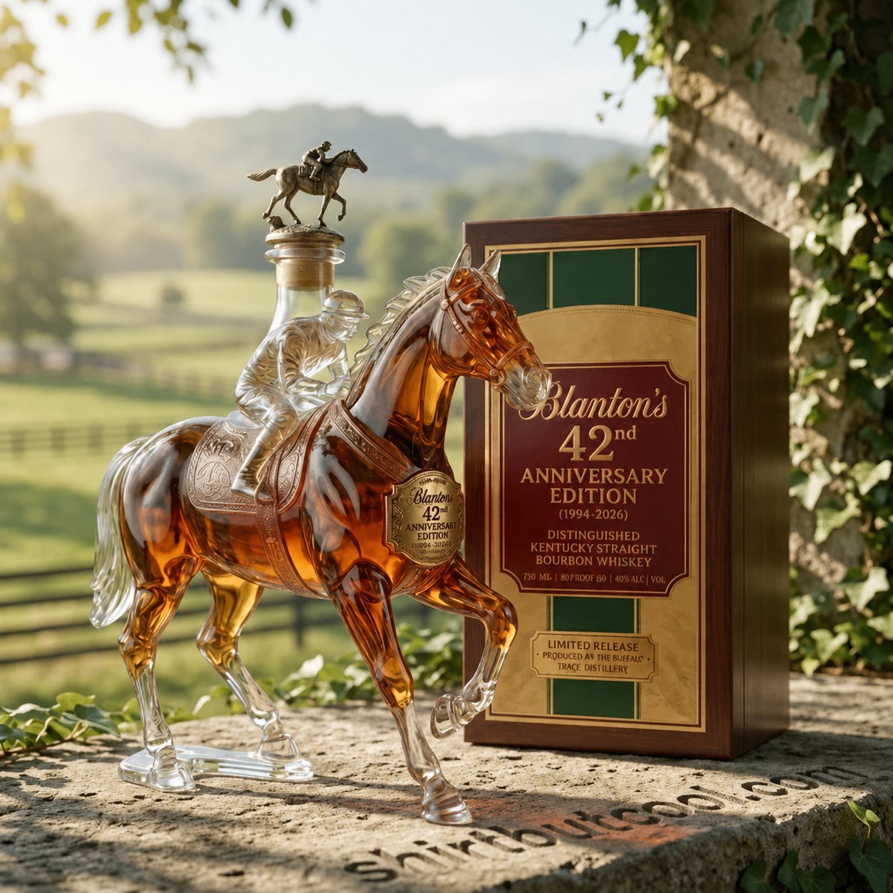 Blanton’s 42nd Anniversary Edition Whiskey Bottle