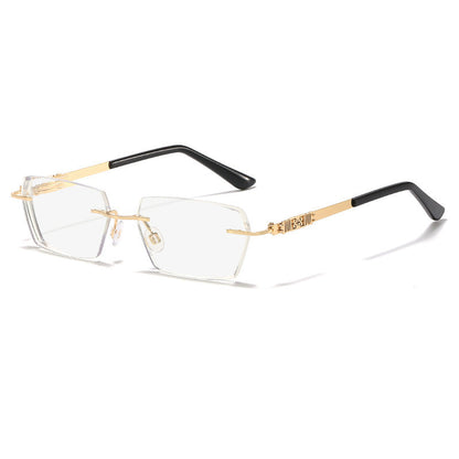 🔥Metal Frameless Highgrade Reading Glasses👍Blocks Blue Light, Radiation, and ultraviolet rays, Relieves Eye Fatigue👓️