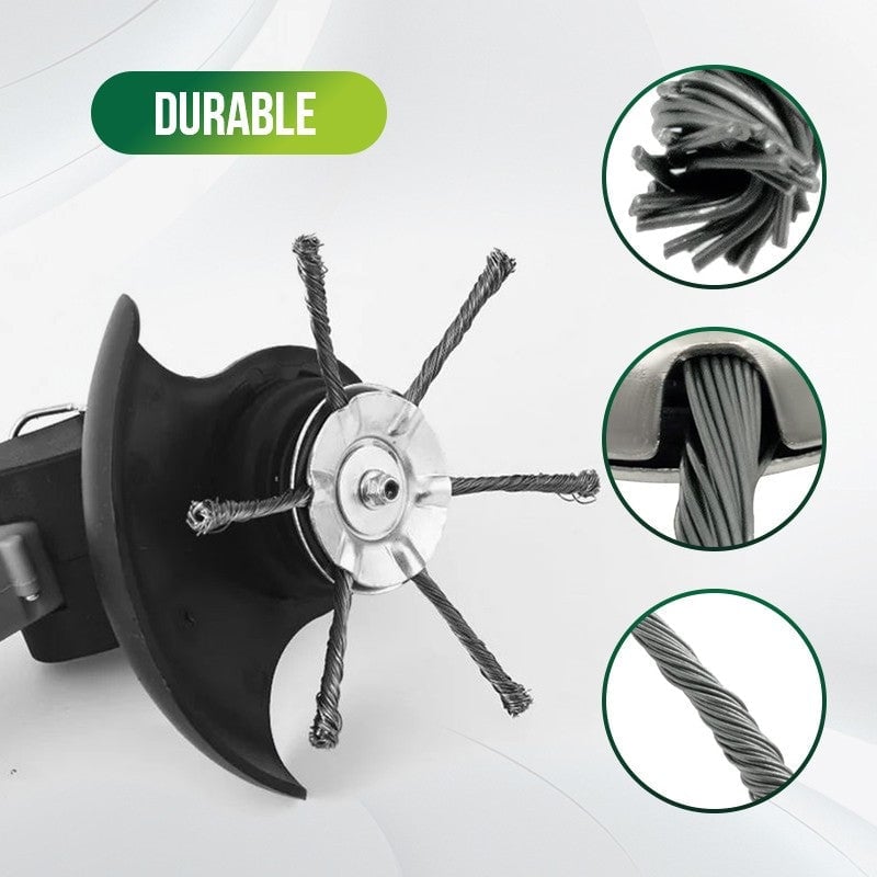 Universal Steel Wire Trimmer Head Replacement-Heavy-Duty Weed Brush Cutter