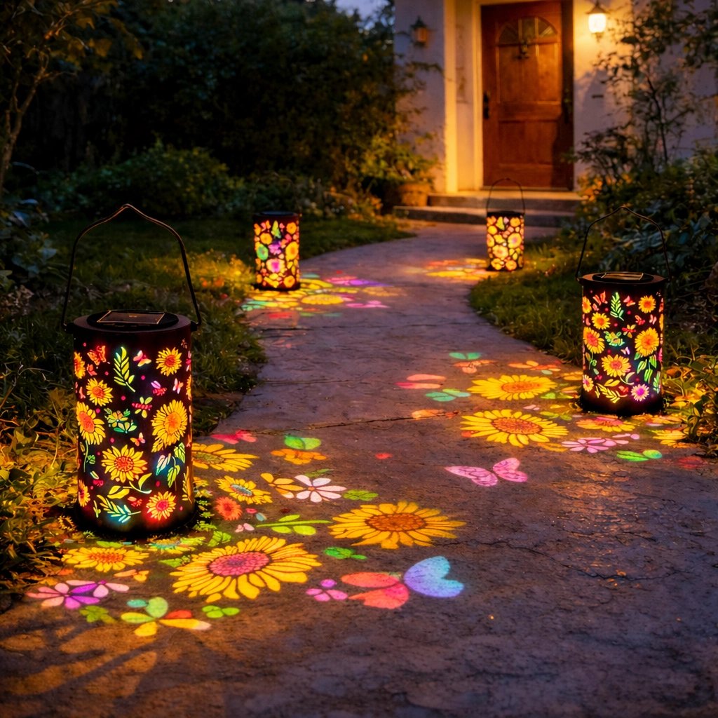 🔥HOT SALE🌞Colorful Sunflower Glow Solar Garden Lantern