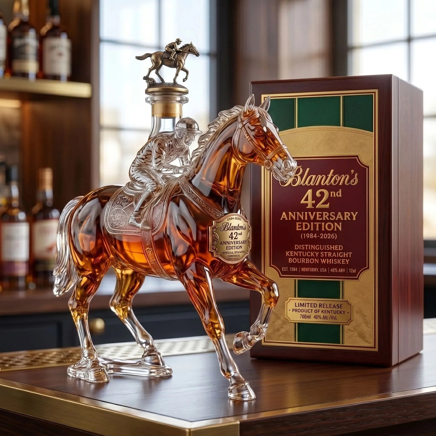 Blanton’s 42nd Anniversary Edition Whiskey Bottle